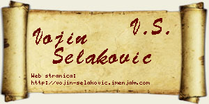 Vojin Selaković vizit kartica